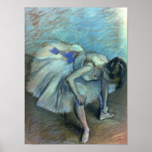 Poster Dançarino assentado   de Edgar Degas, c.1881-83