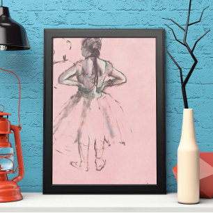 Poster Dançarino da parte traseira pelo balé do vintage