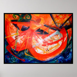 Pôster Dançarino da tempestade - arte haitiana - arte