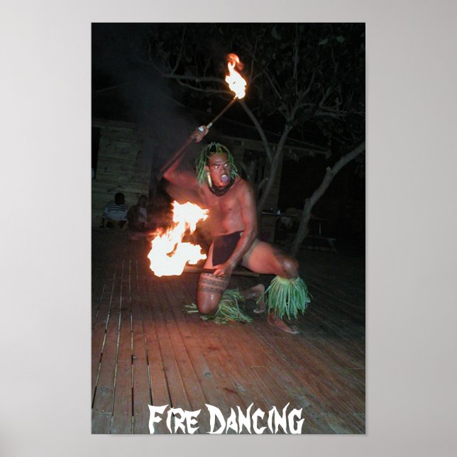 Poster Dançarino de Fogo do Pacífico Sul (Frente)