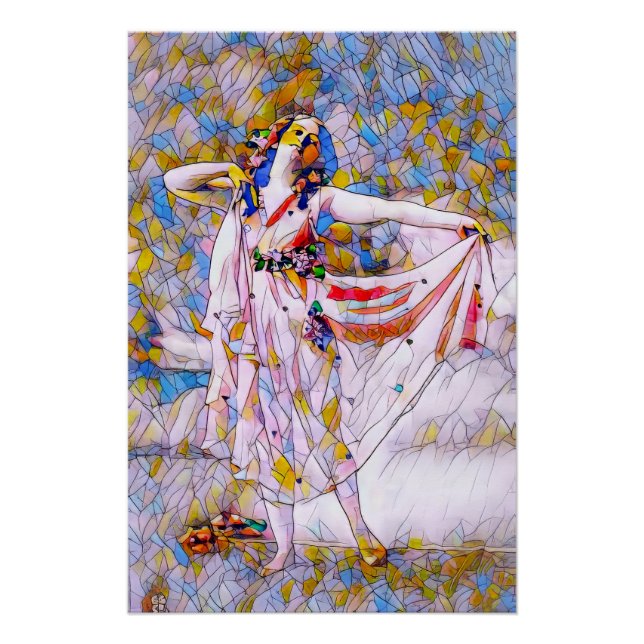 Pôster Dançarino de Vidro Arrumado (Frente)