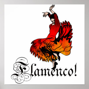 Poster Dançarino do Flamenco