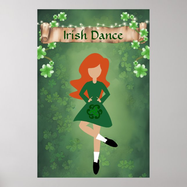 Poster Dançarino Irlandês com Cabelo Vermelho | Irish Dan (Frente)