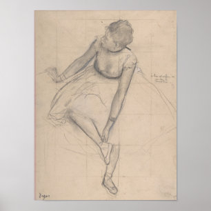 Poster Dançarino que ajusta seu deslizador