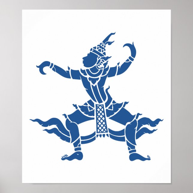 Poster Dançarino Tailandês ⚠ Sinal ⚠ Tailândia (Frente)