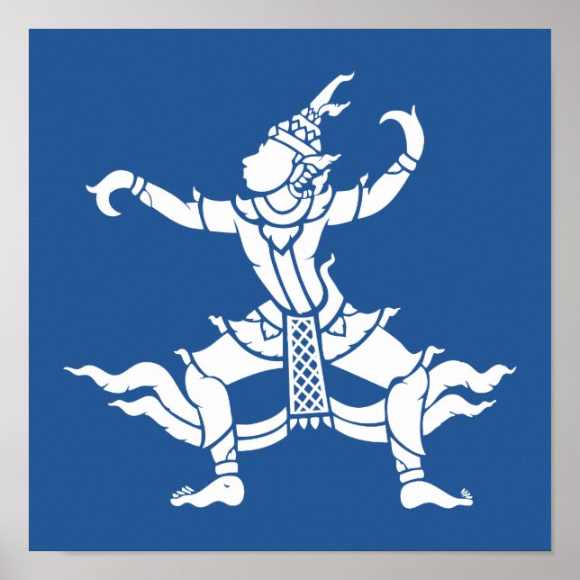 Pôster Dançarino Tailandês ⚠ Sinal ⚠ Tailândia (Frente)