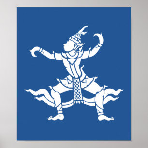 Pôster Dançarino Tailandês ⚠ Sinal ⚠ Tailândia