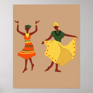 Poster Dançarinos africanos