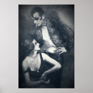 Poster Dançarinos art déco Berber e Droste