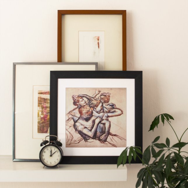 Pôster Dançarinos balés na Metade Figura por Edgar Degas (Criador carregado)