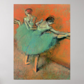 Pôster Dançarinos balés no Bar por Edgar Degas