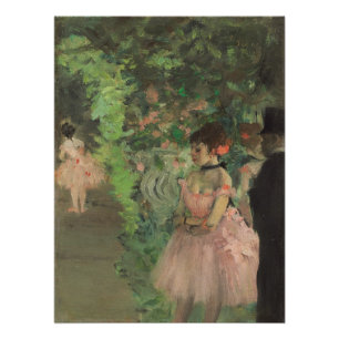 Pôster Dançarinos de bastidores, 1876-1883 de Edgar Dega