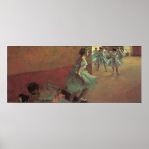 Pôster Dançarinos de Edgar Degas que escalam uma escada
