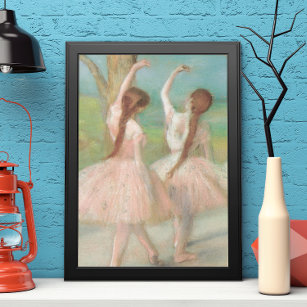 Poster Dançarinos de rosa por Edgar Degas, Balé de Arte V