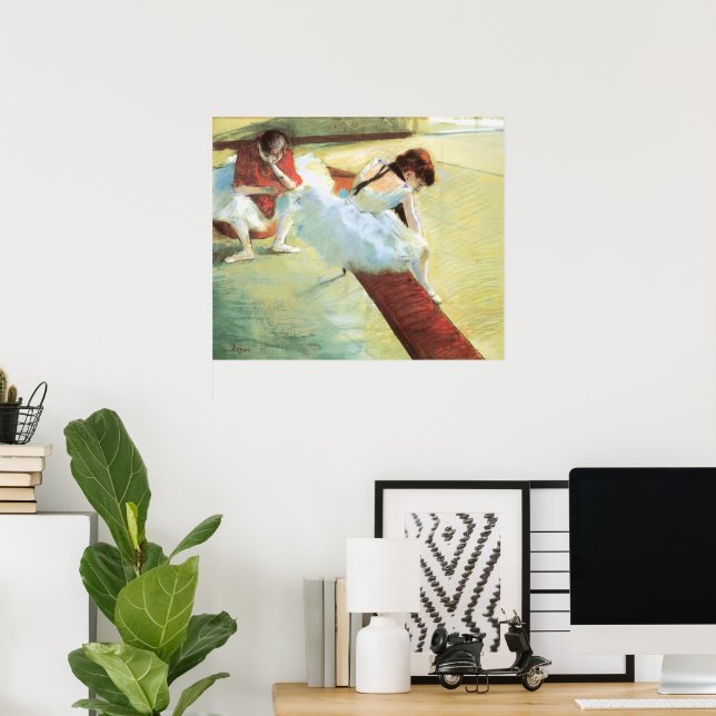 Pôster Dançarinos Descansados por Edgar Degas, Arte Balé  (Escritório em casa)