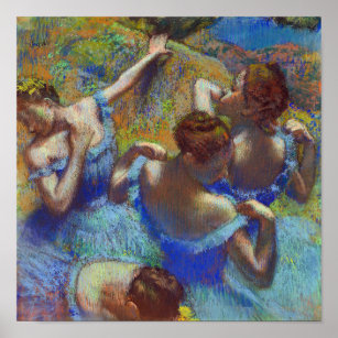 Poster Dançarinos em Azul, Edgar Degas