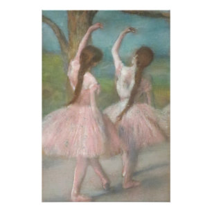 Pôster Dançarinos em Pink Edgar Degas