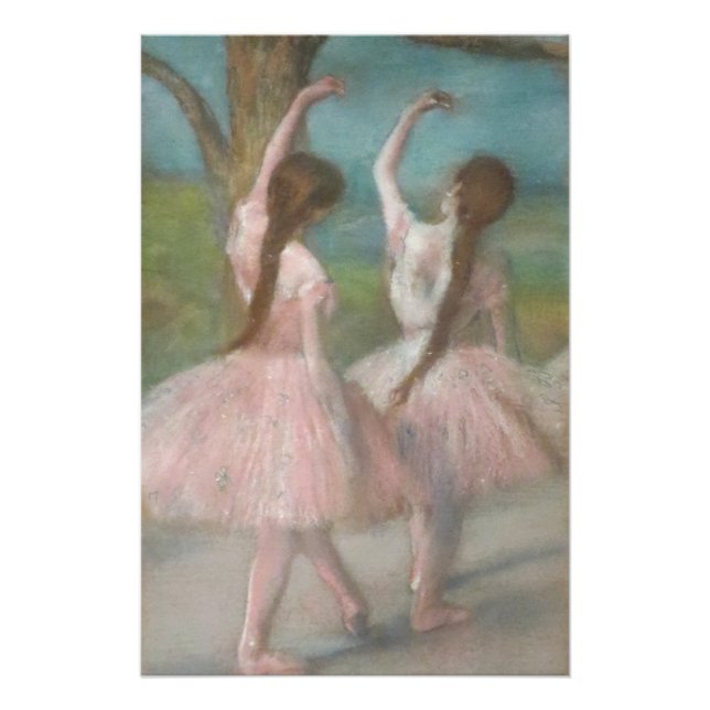 Pôster Dançarinos em Pink Edgar Degas (Frente)