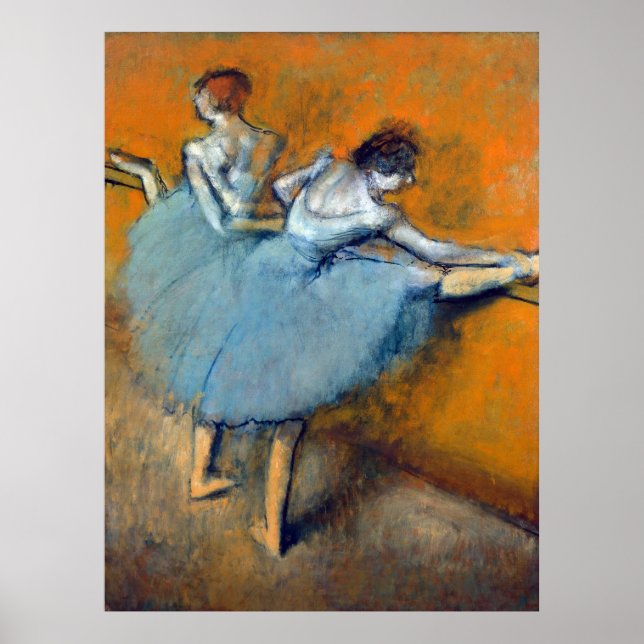 Poster Dançarinos no Barre, Edgar Degas (Frente)