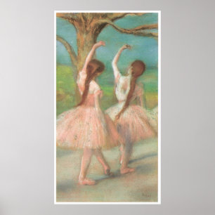 Poster Dançarinos no rosa, C. 1885, Edgar Degas