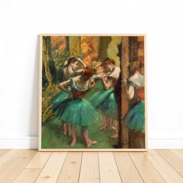 Poster Dançarinos, rosa e verde por Degas, Arte (Criador carregado)