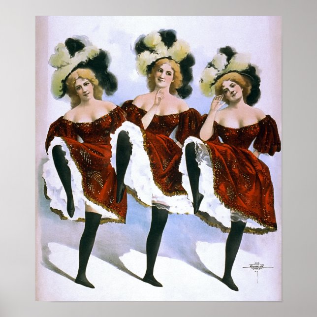 PÔSTER DANÇAS VAUDEVILLE 1899 (Frente)