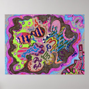 Pôster "Dance" Abstract Art 24x18