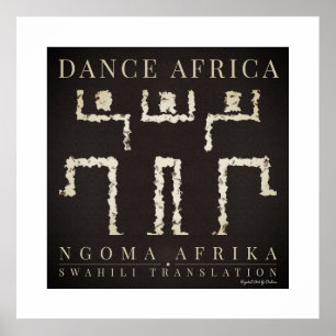 Poster DANCE AFRICA Herança Tribal Africana