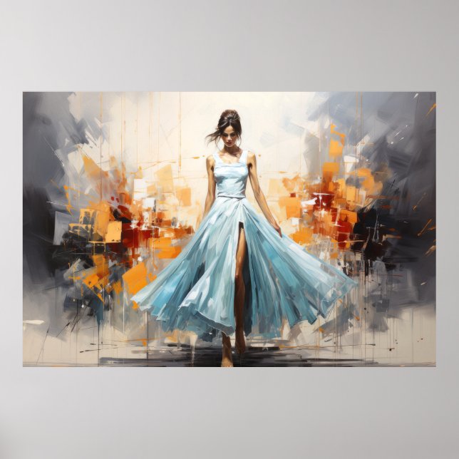 Poster Dance Beauinting Abstrato Art Decor (Frente)