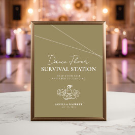 Poster Dance Floor Survival Station Sign