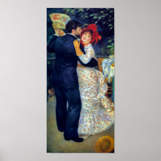 Pôster Dance in the Country Renoir Fine Art Print