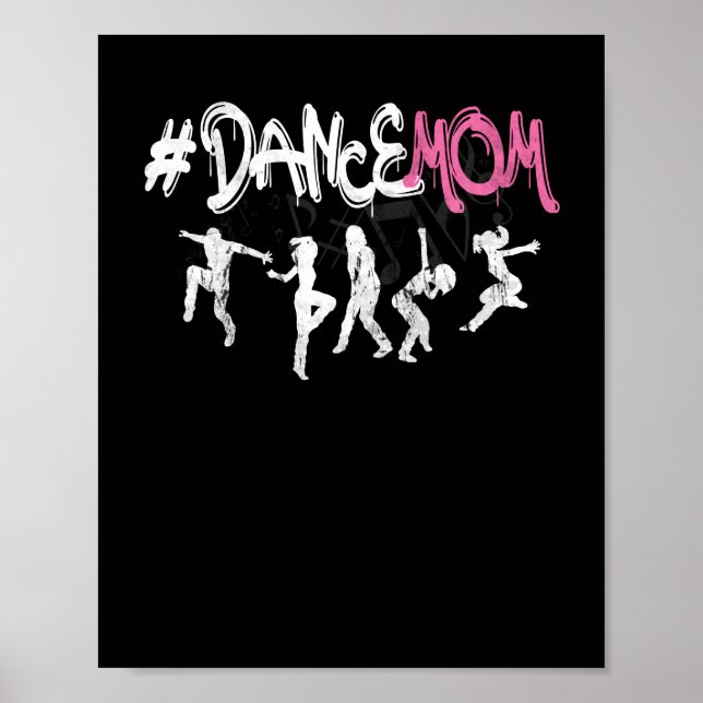 Poster Dance Mãe #DANCEMOM para Mães de Ventiladores Orgu (Frente)