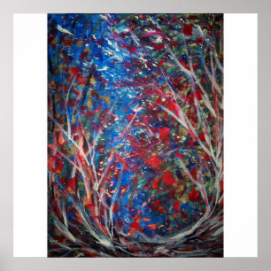 Poster Dance of the Elements (Abstract 52x52 Canvas)