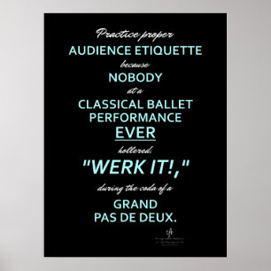 Poster Dance Pais Audience Etiqueta II Sky/White