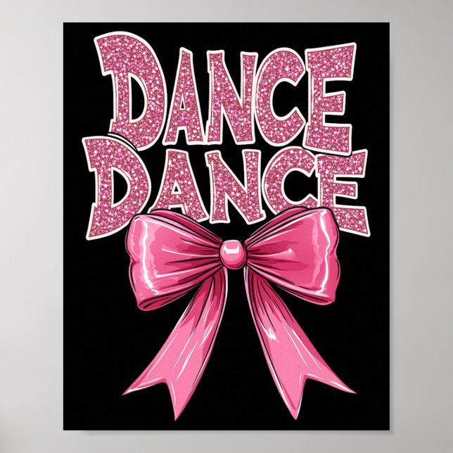 Poster Dance Pink Dancing Arco Cuz Balé Considerando Cl G (Frente)