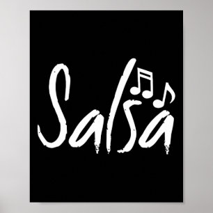Poster Dance Shirt Salsa Engraçado Dançando Presentes