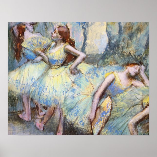 Poster Dancer Art Dancers, Balé Degas, pintura (Frente)