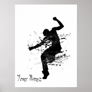 Poster Dancer de Grafite Hip Hop Personalizado