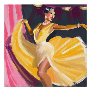 Pôster Dancer do Harlem Renaissance Nightclub