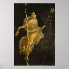 Poster Dancing Maenad Art Print Ancient Roman Fresco