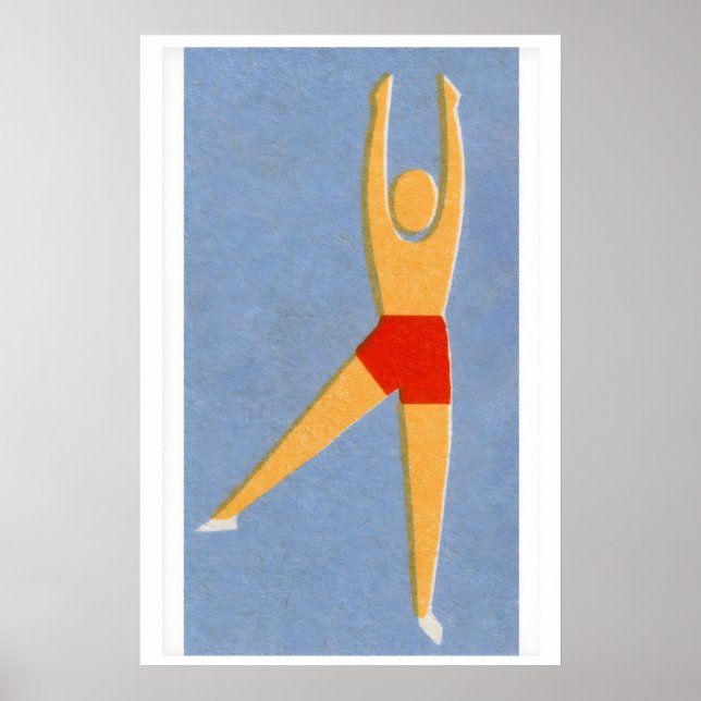 Poster Dancing Man - Matchbox Print - Aesthetic Wall Art (Frente)