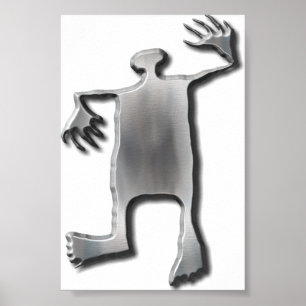 Poster Dancing Man stainless steel