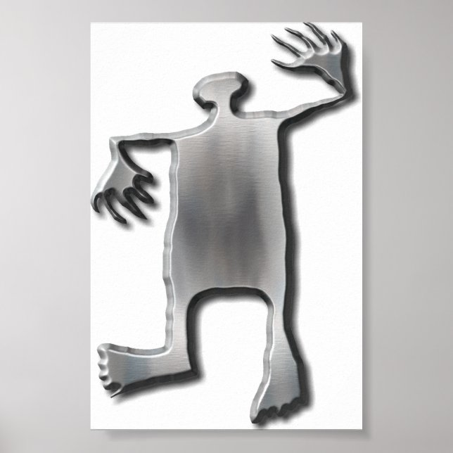 Poster Dancing Man stainless steel (Frente)