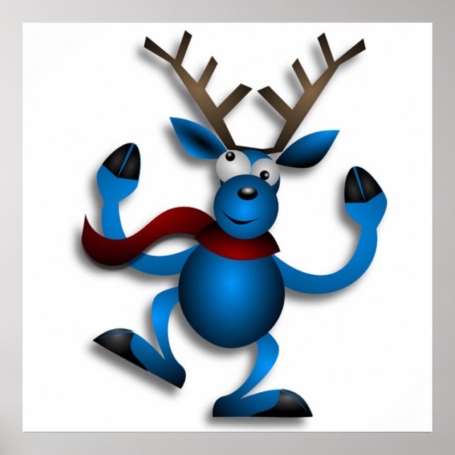PÔSTER DANCING REINDEER (Frente)