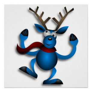 PÔSTER DANCING REINDEER
