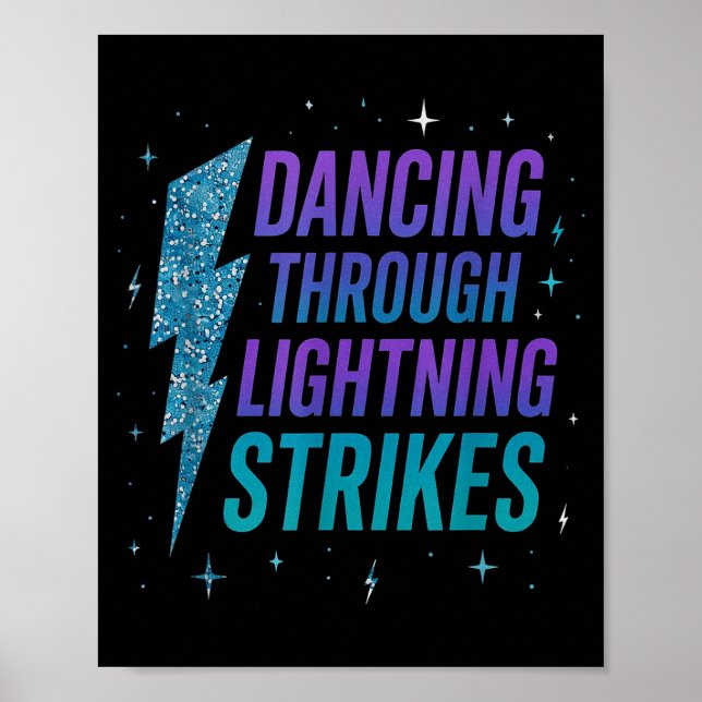 Poster Dancing Through The Lightning Strike Dancer Motiva (Frente)