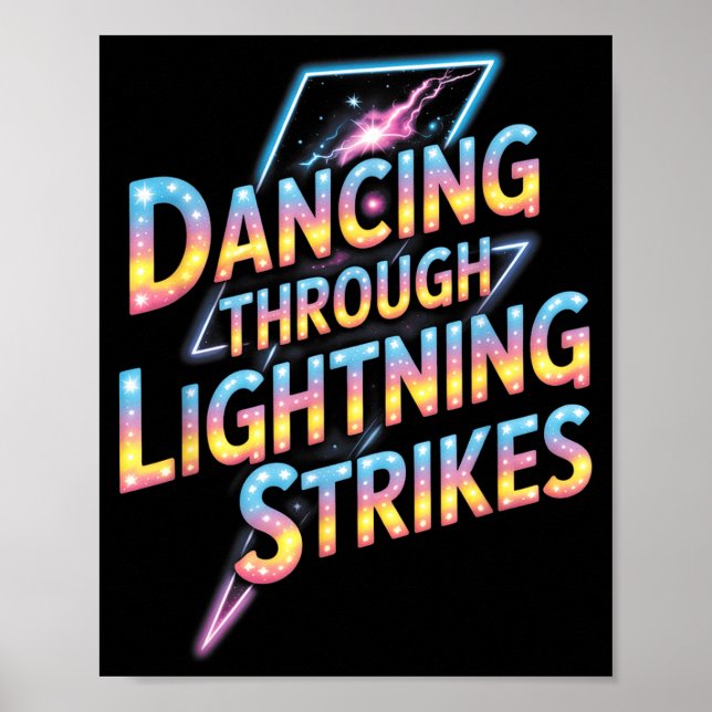 Poster Dancing Through The Lightning Strike Dancer Motiva (Frente)