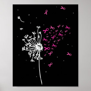 Poster Dandelion Fita Rosa Fita Legal Sensibilização para