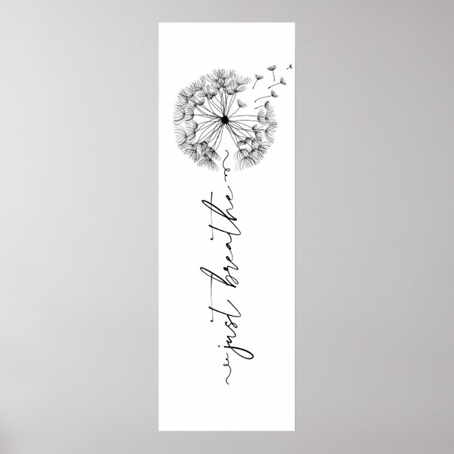 Poster Dandelion in the Wind - Apenas Respire em Script (Frente)
