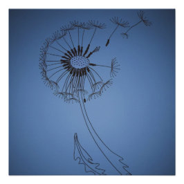 Pôster dandelion minimalistic flo